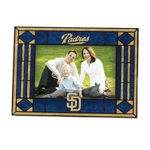 The Memory Company MLB - 4 in. x 6 in. Gloss Multi-Color Horizontal Art Glass Padres Picture Frame