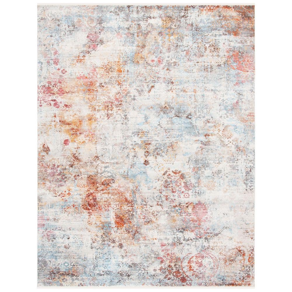 Vintage Persian 9 ft. x 12 ft. Rust/Blue Ornate Marble Area Rug price history on PriceWatchPro