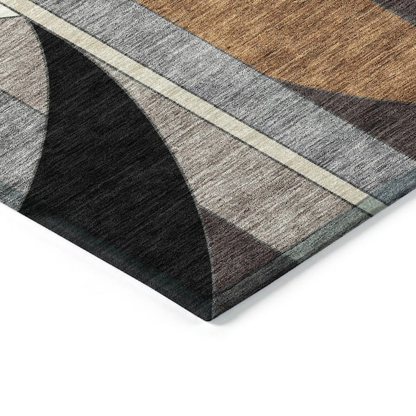 Chantille Machine Washable Indoor/Outdoor Abstract ACN2252 Gray 9 ft. x 12 ft. Area Rug