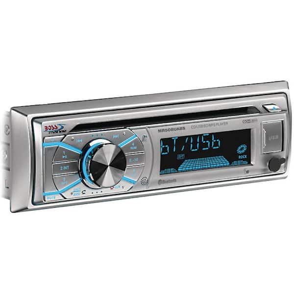 Boss Audio Systems Single - D in CD/USB/SD, MP3, WMA, FM/AM Player/Bluetooth - Silver