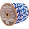 5/8 in. x 200 ft. Polypropylene Solid Braid Rope, Green and Blue