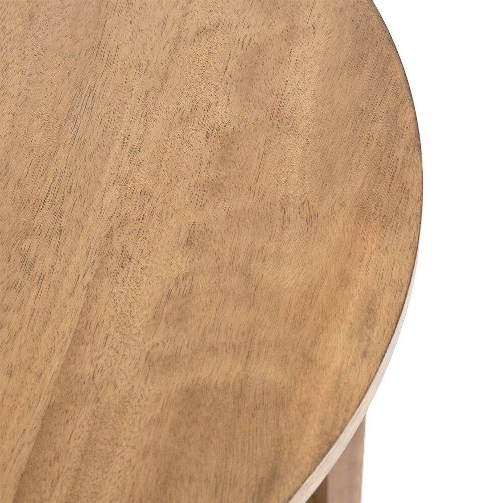 Oxford 22 in. W. Natural Round Transitional MDF End Table - thumbnail 9