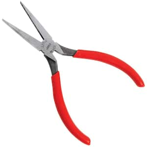 6-5/8 in. Long Rubber Grip Non-Cutting Long-Nose Pliers