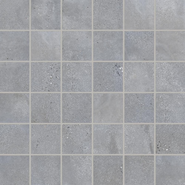 Bedrosians Sample-Area 51 Steel 2 in. x 2 in. Geometric Matte Porcelain Mosaic Tile
