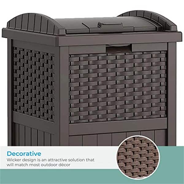 Attractive Outdoor Garbage Can Storage