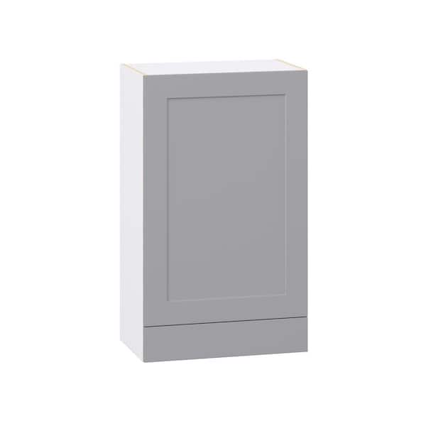 Roseland 24 in. W x 14 in. D x 40 in. H Assembled Shaker Wall Kitchen Cabinet in Slate Gray with Drawer