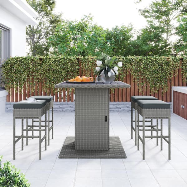 Counter height discount patio table set