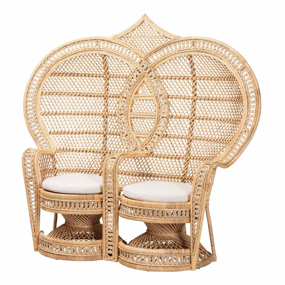 Rattan wicker peacock chair sales