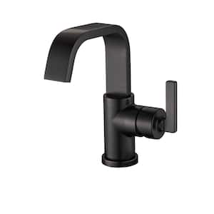 Single Hole Single-Handle Bathroom Faucet with drain in Oil Rubbed Bronze