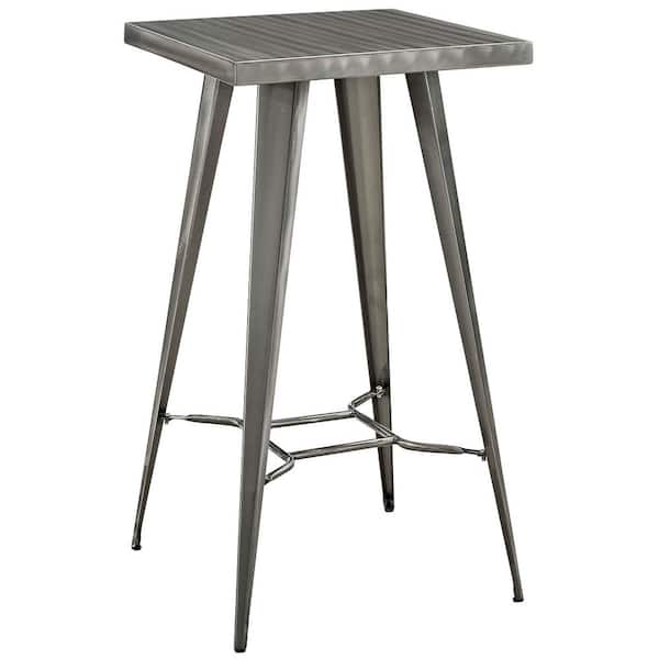MODWAY Direct Metal Bar Table in Gunmetal