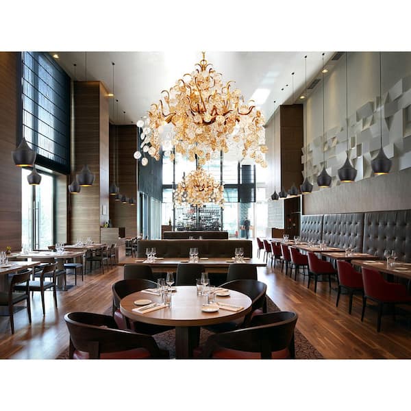 Campobasso Collection 7-Light Gold Semi Flush Mount
