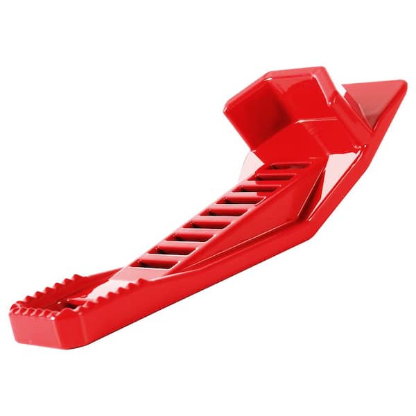 XL Drywall Panel Hoist Lift and Sheetrock Kicker Multi-Tool Set with Built-In Rasp Tool and Bottle Opener, Red (1-Pack)