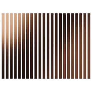 Adjustable Slat Wall 1/8 in. T x 2 ft. W x 4 ft. L Bronze Mirror Acrylic Decorative Wall Paneling (22-Pack)