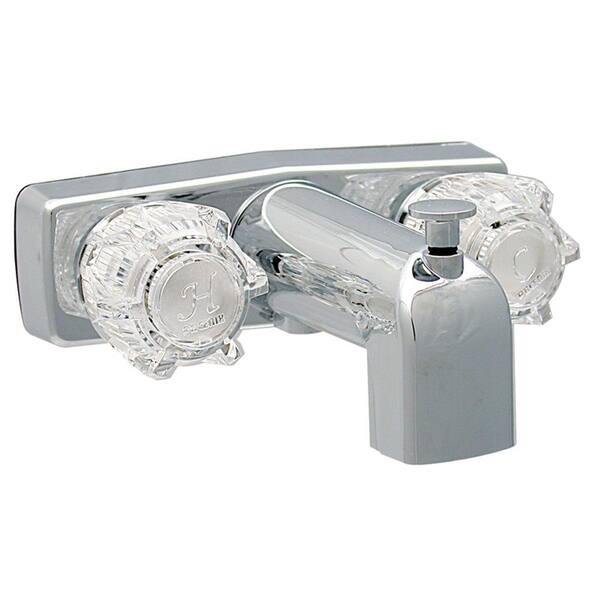 Valterra 2-Handle 4 in. Tub/Shower Diverter Faucet with Shower Head Kit ...