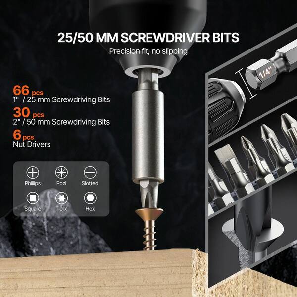 SKYSHALO Drill Bit Set, (246-Pieces) Drill and Driver Bit Set