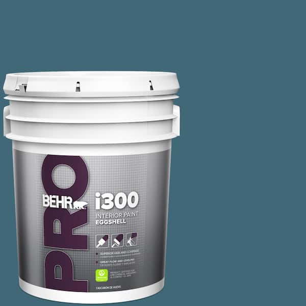 BEHR PRO 5 gal. #PMD-45 Teal Mosaic Eggshell Interior Paint
