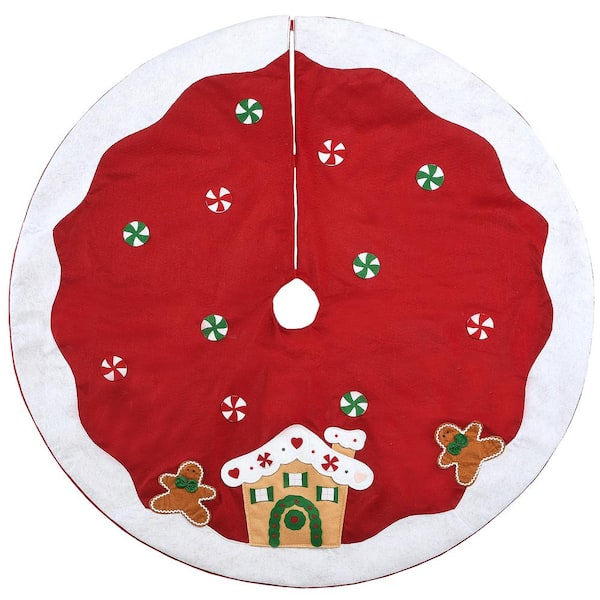 National Tree Company 48 in. Be Merry Gingerbread House Christmas