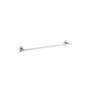 Castia By Studio McGee 24 in. Wall Mounted Towel Bar in Polished Chrome