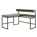 SAUDER Manhattan Gate Mystic Oak L Shaped Desk 423446 The Home Depot