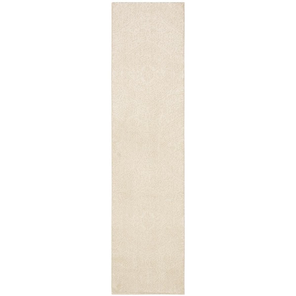 Mohawk Home Francesca Cream 2 ft. x 6 ft. Shag Runner Rug