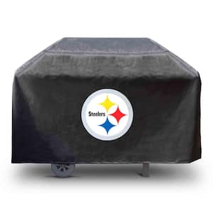 NFL-Pittsburgh Steelers Rectangular Black Grill Cover - 68 in. x 21 in. x 35 in.