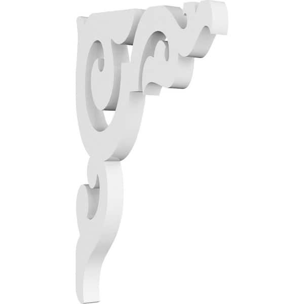 Ekena Millwork 5/8 in. W x 5 in. H x 8 in. D PVC Rotherham Bracket