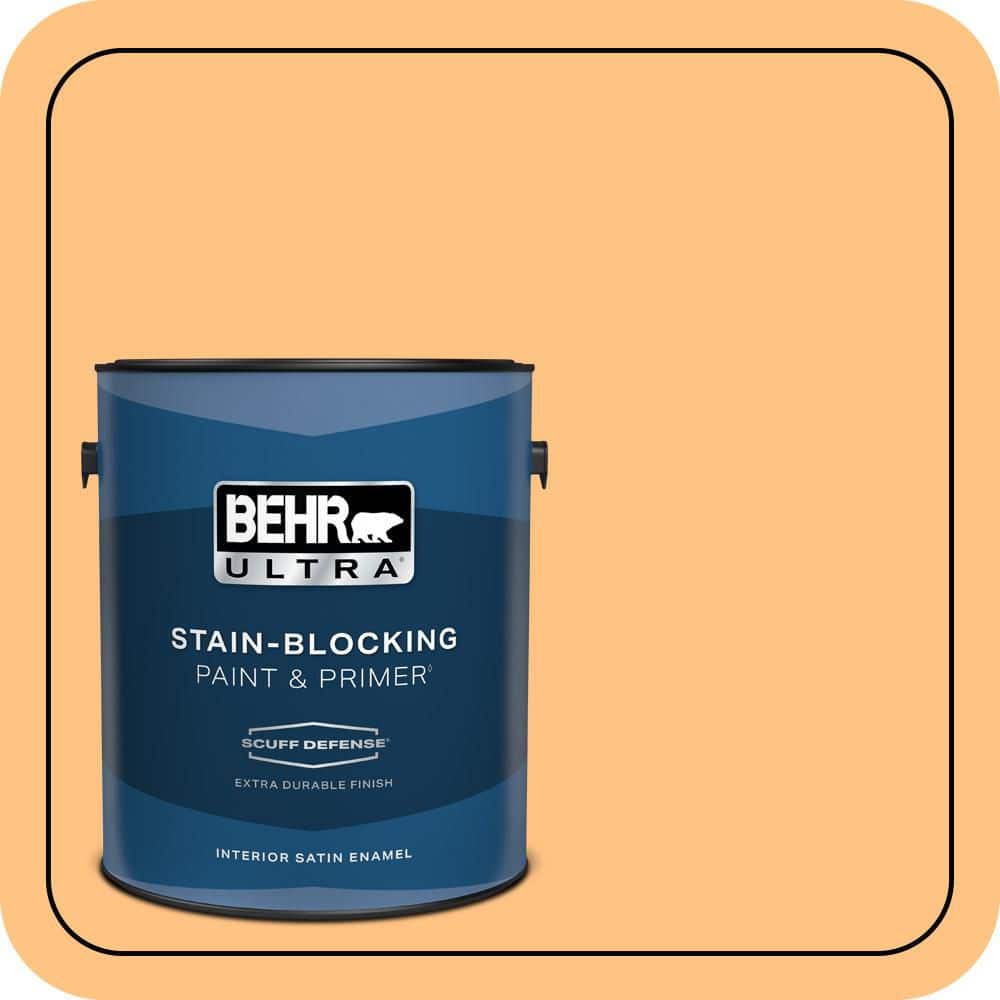 1 gal. #PMD-68 Amber Sun Extra Durable Satin Enamel Interior Paint & Primer price history on PriceWatchPro