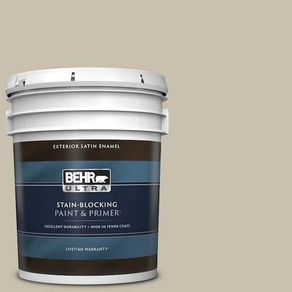 BEHR ULTRA 5 gal. #BXC-56 Stone Creek Satin Enamel Exterior Paint & Primer