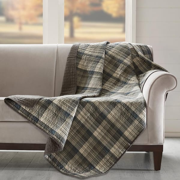 Woolrich Tasha Tan Quilted Throw Blanket