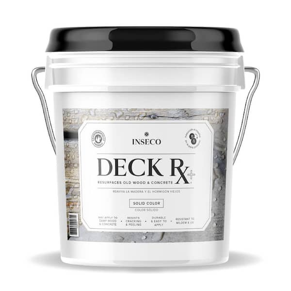 DeckRx Plus 5 Gal. Gray Pale Silver Exterior Wood Sealer Stain