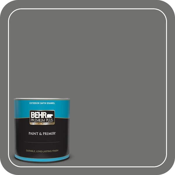 BEHR PREMIUM PLUS 1 qt. #MQ2-61 Magnet Satin Enamel Exterior Paint & Primer