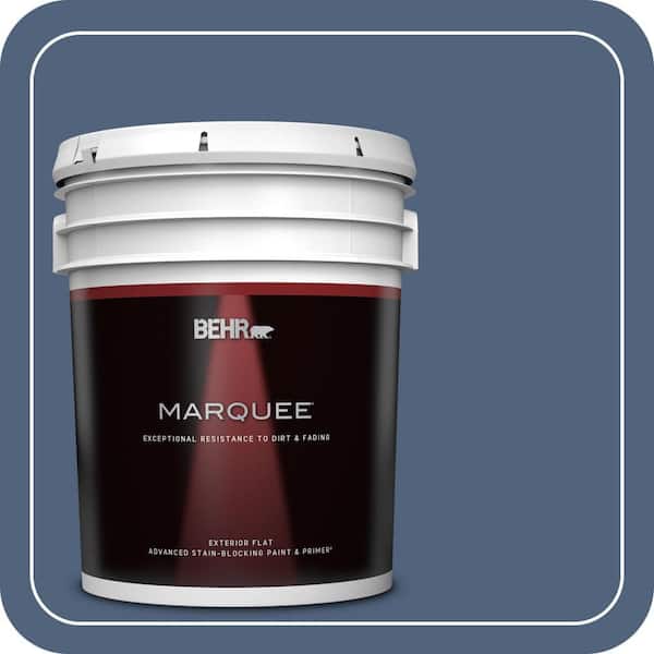 BEHR MARQUEE 5 gal. #PMD-64 Evening Symphony Flat Exterior Paint & Primer