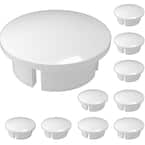 1 in. Furniture Grade PVC Internal Dome Cap in White (10-Pack)