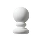 5-1/4 in. x 3-1/4 in. x 3-1/4 in. Polyurethane Post Ball Top Finial