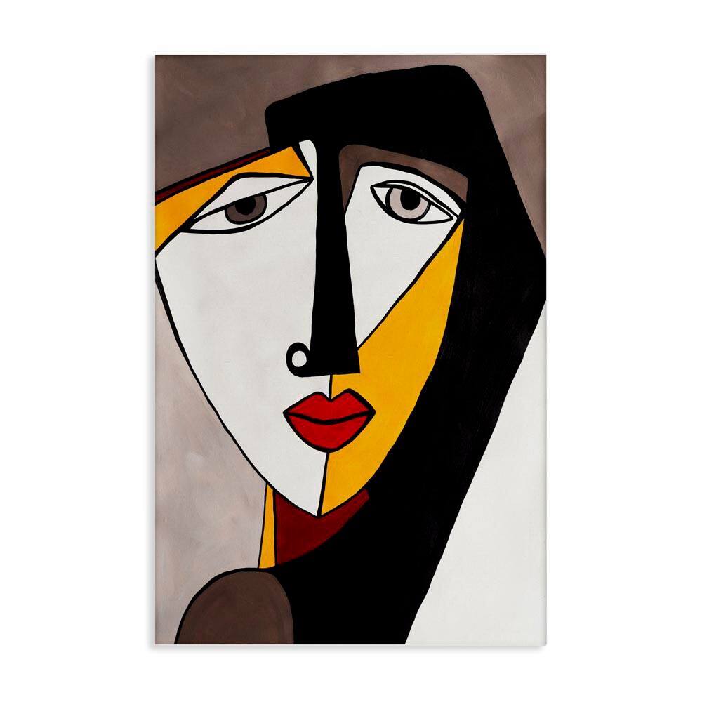 Cubist Bold Face by Ruth Fromstein Unframed Abstract Graphic Art Print 36 in. x 24 in. price history on PriceWatchPro