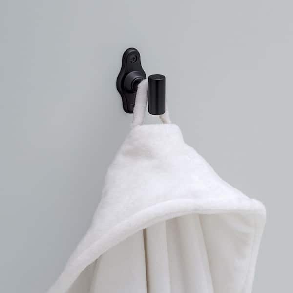 Calloway Knob Wall Mounted Single Robe/Towel Hook Bath Hardware Accessory in Matte Black