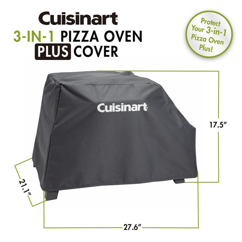 Gray Polyester Portable Outdoor Pizza Oven Cover
