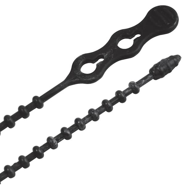 Gardner Bender 12 in. Cable Tie UVB Beaded 70 lb. (15-Pack) Case of 10