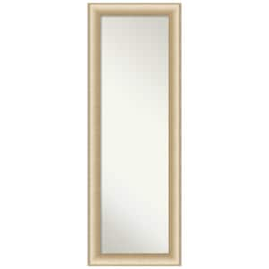 Large Rectangle Brushed Gold Metallic Modern Mirror (52.75 in. H x 18.75 in. W)