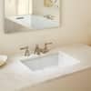 KOHLER Verticyl 19-3/4 in. Rectangle Undermount Bathroom Sink in White ...