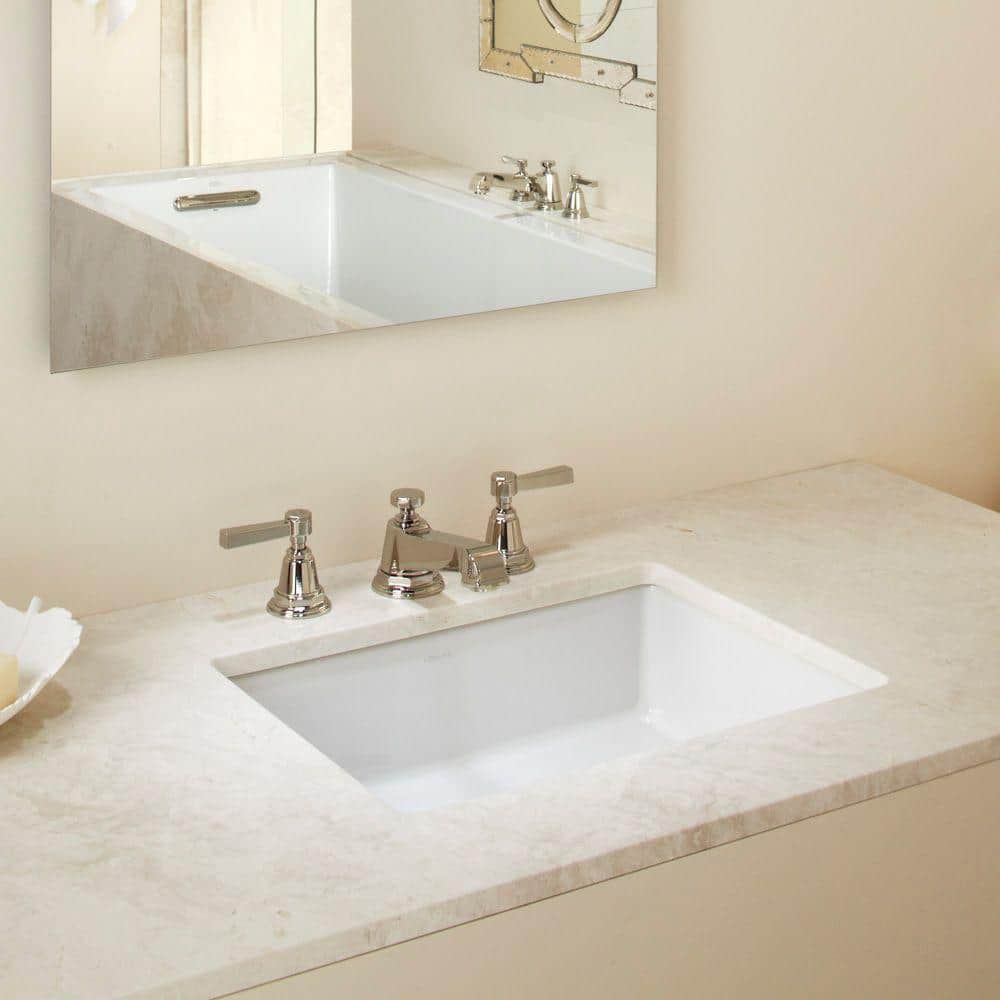 KOHLER Verticyl Vitreous China Undermount Bathroom Sink in White with Overflow Drain KOHLER Verticyl Vitreous China Undermount Bathroom Sink in White with Overflow Drain