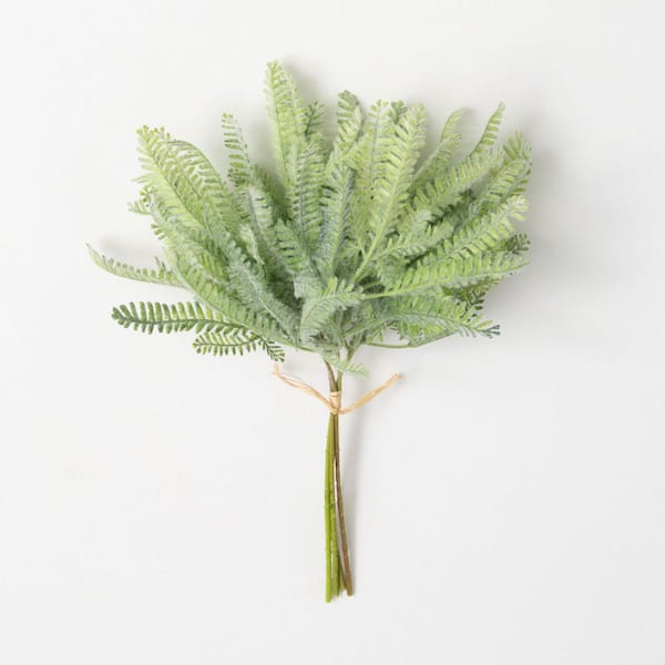 SULLIVANS Artificial 16 in. Mini Mint Green Fern Bush