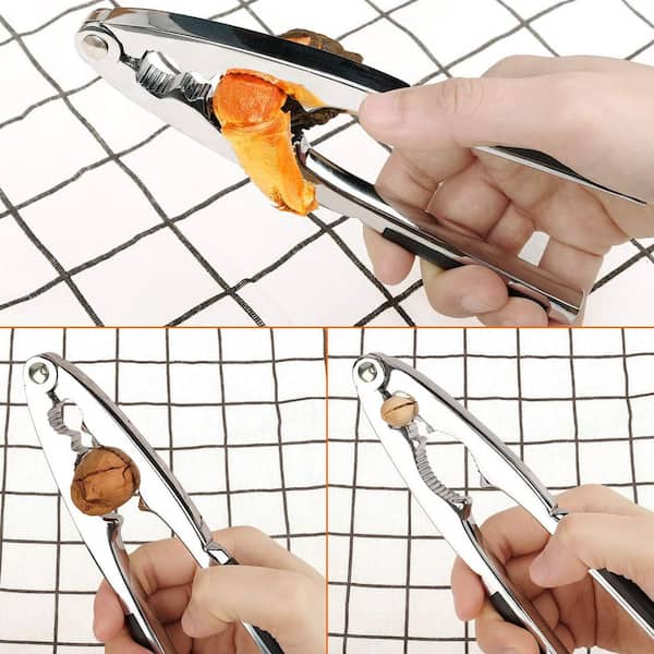 Wudkey Spring Loaded Nut Seafood Cracker Set With Pick Premium
