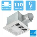 Signature 80/110 CFM Adjustable Speed Ceiling Bathroom Exhaust Fan with Dimmable LED Light, ENERGY STAR