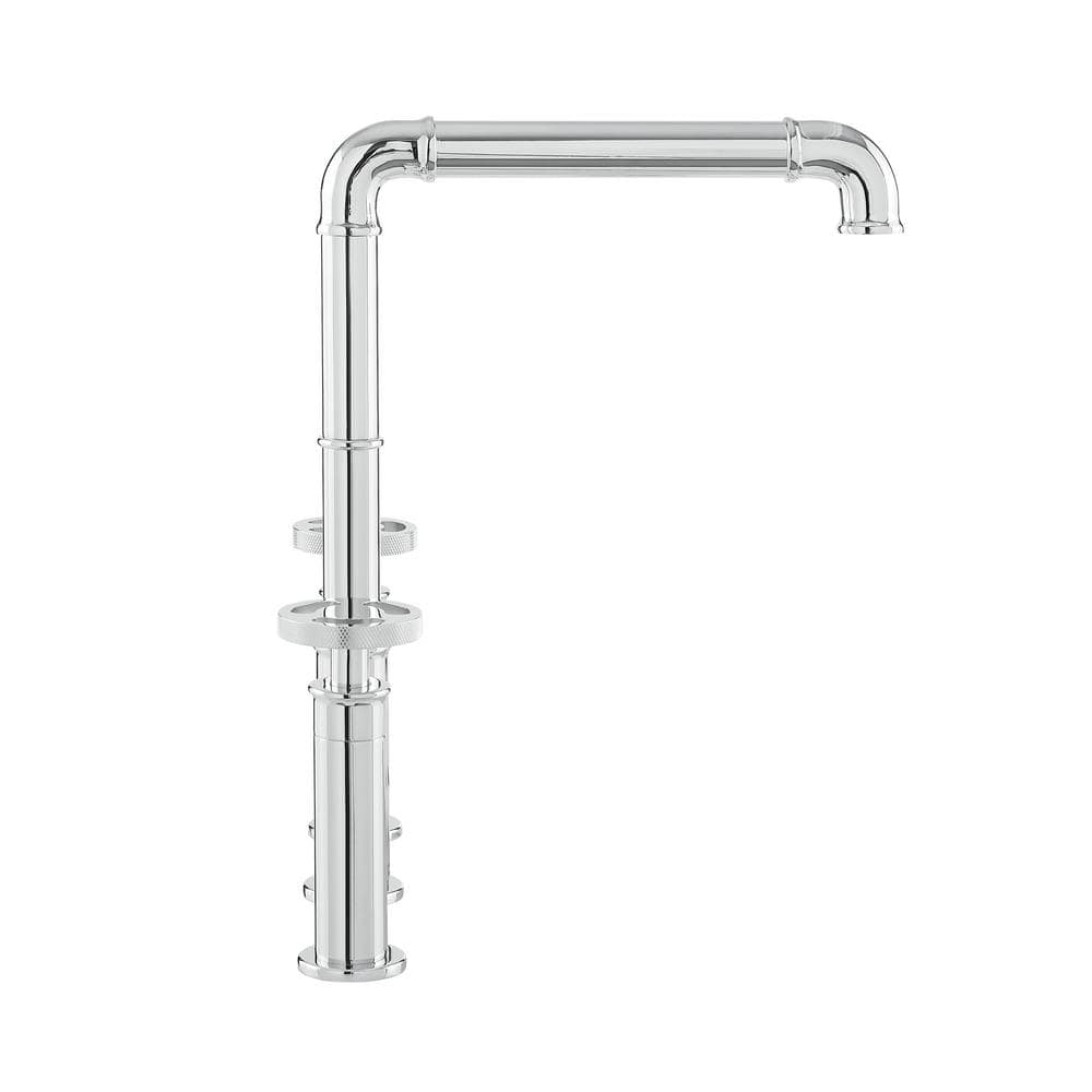 Avallon Pro Chrome Widespread Kitchen Faucet with Side Sprayer