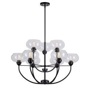 Cameron 3-Light Black Bath Vanity Light with Clear Glass 5732-03-04 ...