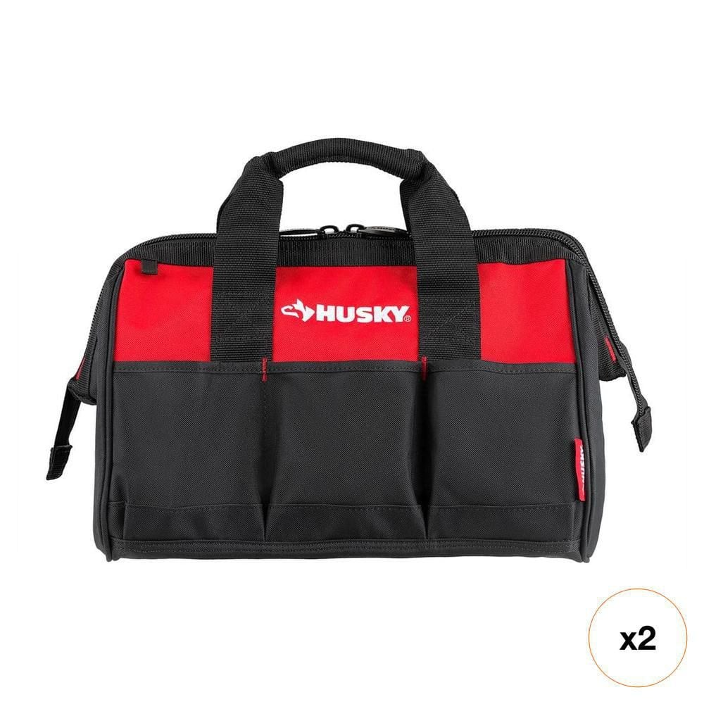 H*A様 ORTLIEB 防水バッグ 3点セット 赤黒 Husky 15 in. 8 Pocket Zippered Tool Bag HD60015-TH - The Home Depot