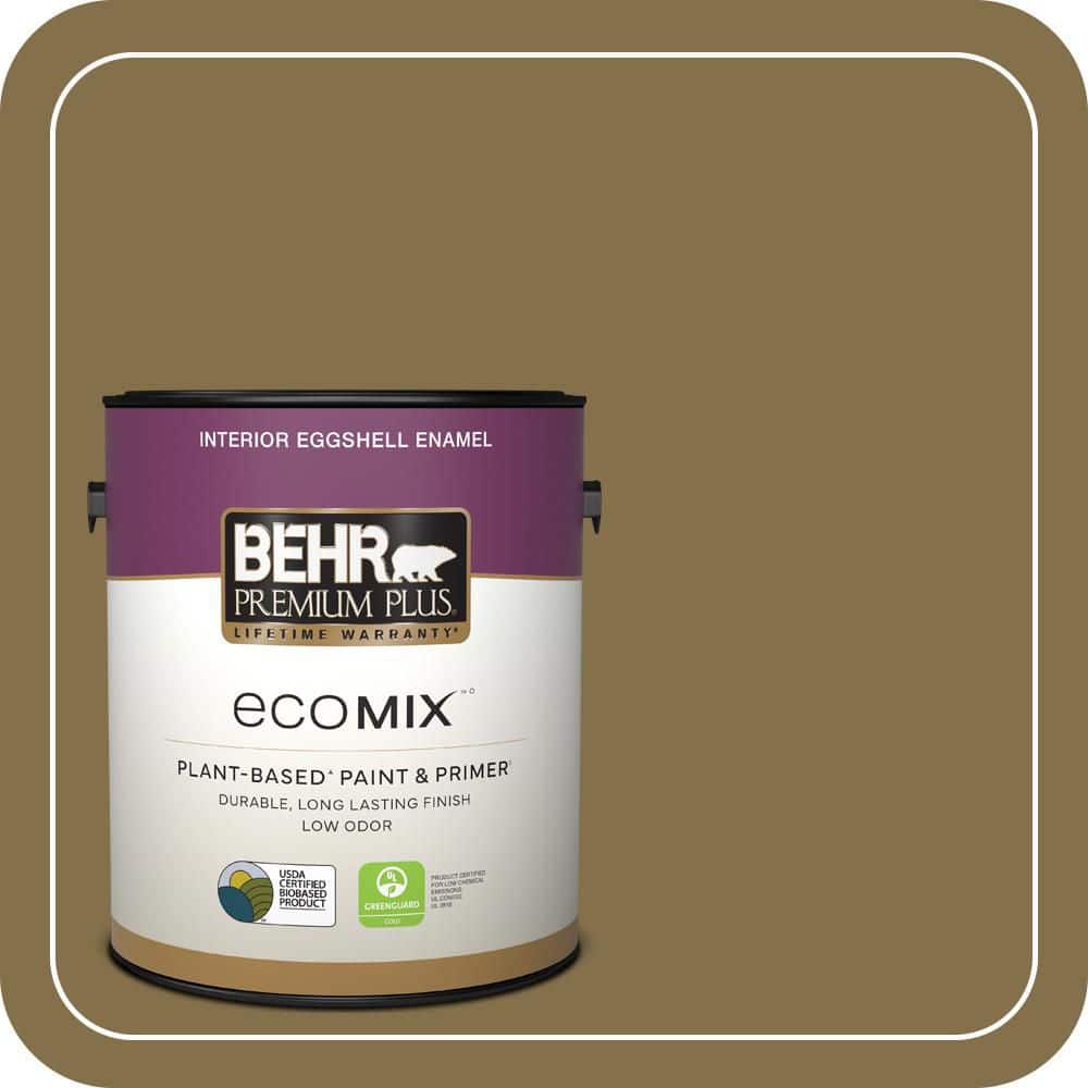 1 gal. #350F-7 Wild Mushroom Eggshell Enamel EcoMix Plant-Based Interior Paint & Primer price history on PriceWatchPro