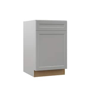 Designer Series Melvern Assembled 21x34.5x23.75 in. Base Kitchen Cabinet in Heron Gray