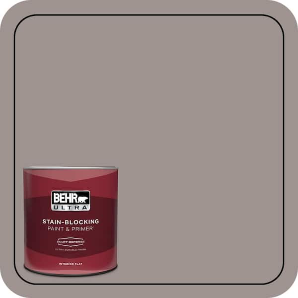 BEHR ULTRA 1 qt. #N140-4 Tavern Taupe Extra Durable Flat Interior Paint & Primer